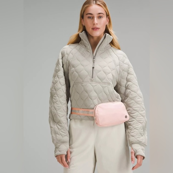 Lululemon Everywhere Belt Bag 1L Wordmark Pink Mist/Silver/White Opal Fanny Pack - Picture 1 of 16